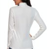 Womens Thermal Long Sleeve Mock Neck Cotton Spandex Top-2