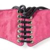 Womens Leather Harness Adjustable Corset Back Nickel Free-4