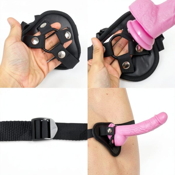 JCDZDD Strap On Dildo Ergonomic Harness Soft Silicone-2