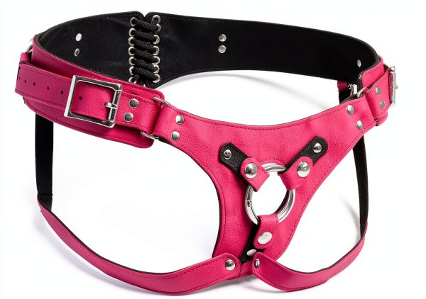 Womens Leather Harness Adjustable Corset Back Nickel Free-3
