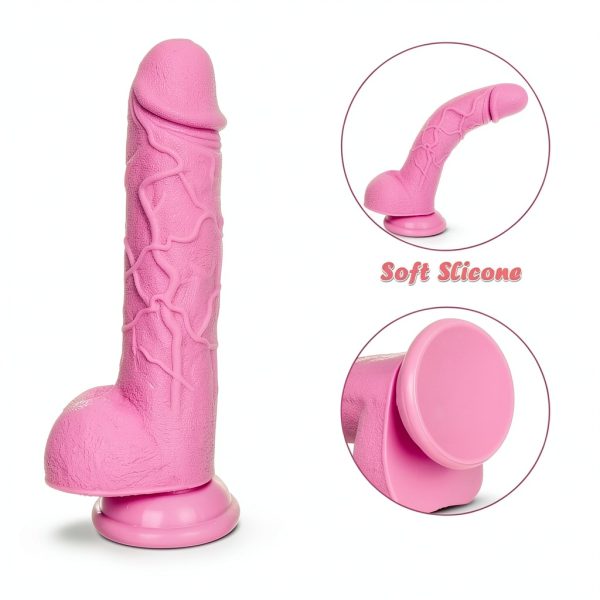 JCDZDD Strap On Dildo Ergonomic Harness Soft Silicone-4