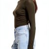 SUNBS Womens Turtleneck Long Sleeve Shirt Soft Stretch Fit-2