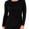 Womens Long Sleeve Crew Neck T-Shirt Soft Micro Waffle-2