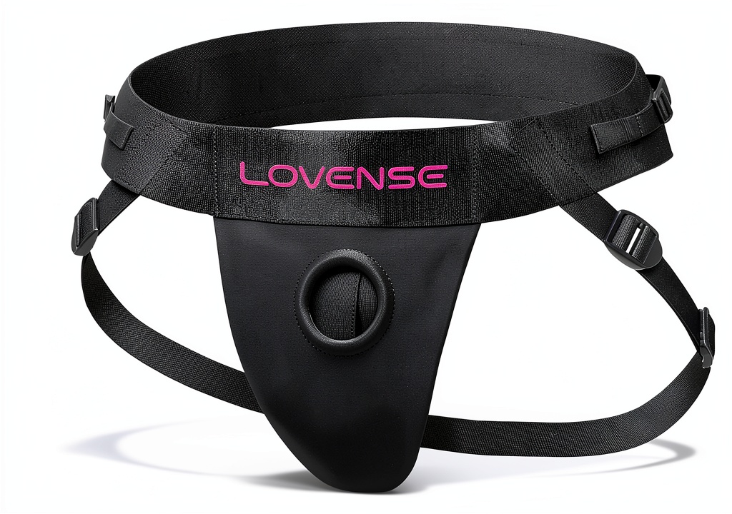 LOVENSE Lapis Harness showing adjustable straps and soft fabric