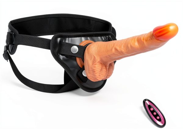 Atfly Strap On Dildo Remote Control Thrusting Heating-0