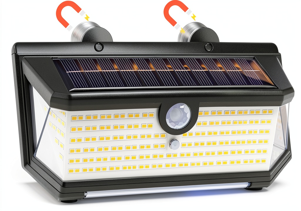 HAARAY solar motion light mounted on an RV porch