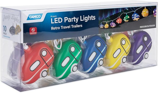 Camco Retro Trailer Party Lights LED 10 Bulb-2