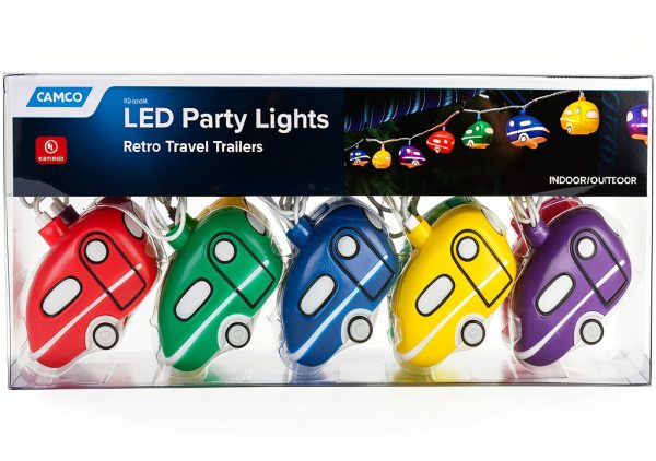 Camco Retro Trailer Party Lights LED 10 Bulb-0