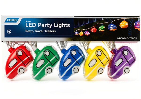 Camco Retro Trailer Party Lights LED 10 Bulb-1