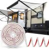 CCBASEBALL 20FT RV Awning LED Light Strip – Cuttable, Waterproof, 2835-0