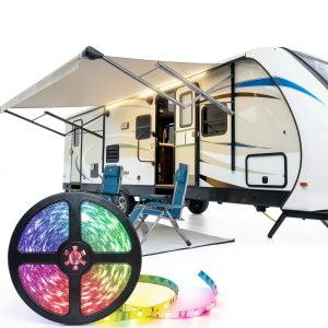 RV Awning LED Light EXCELFU SL-60 12V Waterproof Cuttable Strip-0