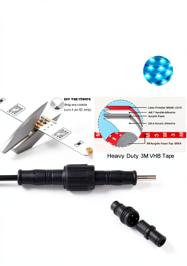 RV Awning LED Light EXCELFU SL-60 12V Waterproof Cuttable Strip-3