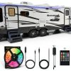 Vbakor Smart RV Awning LED Strip Light 20FT Multicolor Remote-0