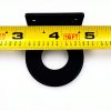 BBMTA 3/4" Powder Coated Steel Round Marker Light L Mounting Bracket-2