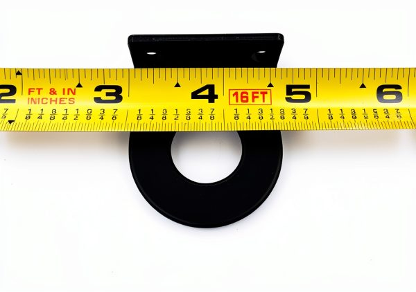 BBMTA 3/4" Powder Coated Steel Round Marker Light L Mounting Bracket-2
