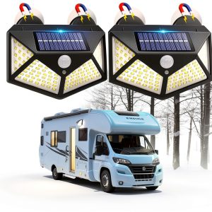 Silanit Magnetic Solar RV Light DER01 Portable Outdoor Step Lamp-0