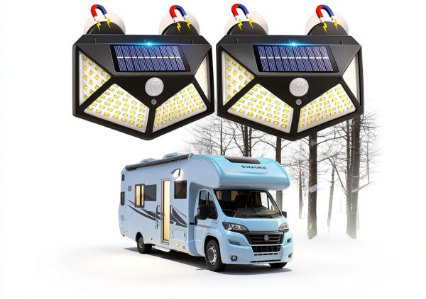 Silanit Magnetic Solar RV Light DER01 Portable Outdoor Step Lamp-0