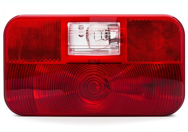 Lumitronics LUM-STN16R RV Rear Tail Light with License Bracket White-1