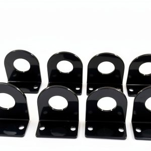 BBMTA 3/4" Powder Coated Steel Round Marker Light L Mounting Bracket-0