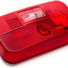 Lumitronics LUM-STN16R RV Rear Tail Light with License Bracket White-0