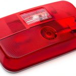 Lumitronics LUM-STN16R RV Rear Tail Light with License Bracket White-0