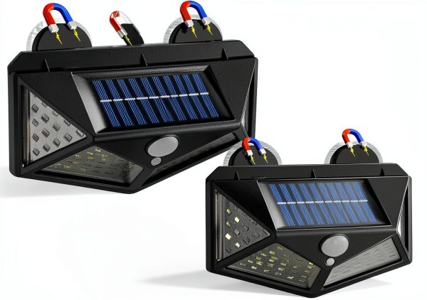 Magnetic RV Solar Light DZGKGM Black with Strong Magnets IP65-0