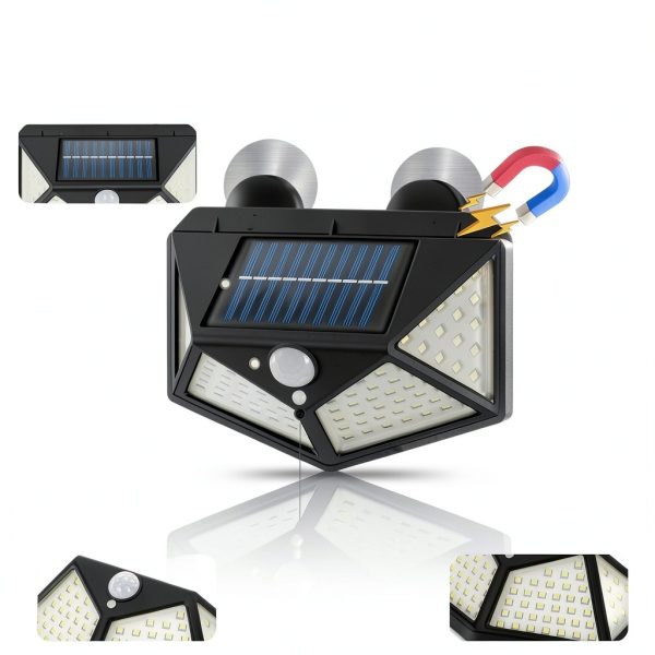 Magnetic Solar RV Light EJYTRVT 100 LED Motion Sensor Waterproof Lamp-1