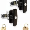 T-Handle Door Lock 2PCS WJSKDQ Zinc Alloy Latch for Garage & Shed-0