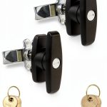 T-Handle Door Lock 2PCS WJSKDQ Zinc Alloy Latch for Garage & Shed-0