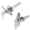 Garage Door T-Handle Lock Kit by WellMade Zinc Alloy with 2 Keys-1