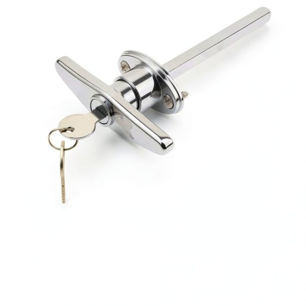 Garage Door T-Handle Lock Kit by WellMade Zinc Alloy with 2 Keys-2
