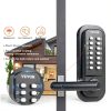 Mechanical Keyless Entry Door Lock VEVOR 14 Digit Zinc Alloy-6