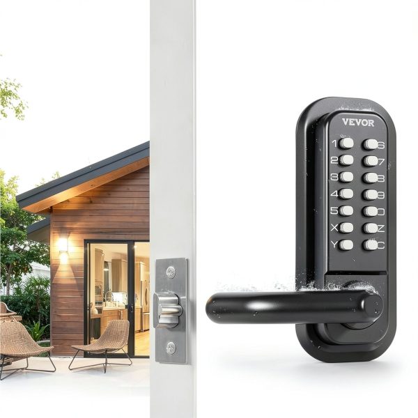 Mechanical Keyless Entry Door Lock VEVOR 14 Digit Zinc Alloy-8