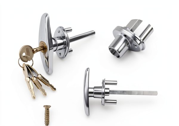 Garage Door T-Handle Lock 2 Pack Bonsicoky Steel Build with 8 Keys-1