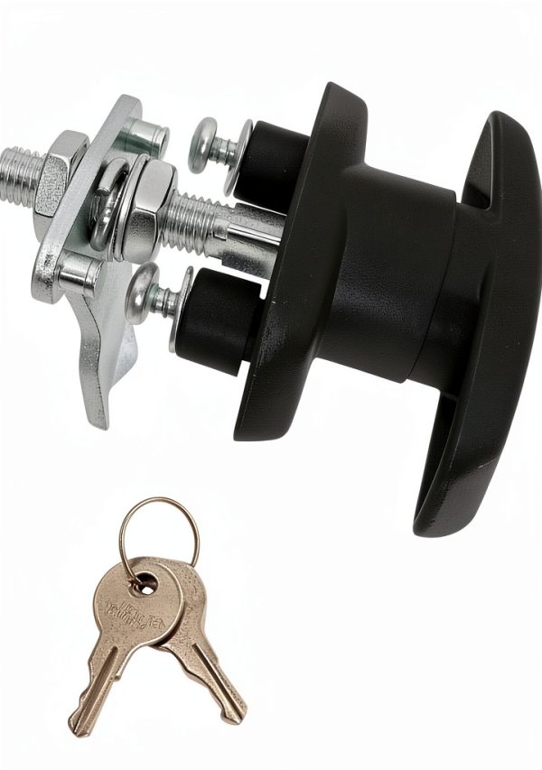 T-Handle Door Lock 2PCS WJSKDQ Zinc Alloy Latch for Garage & Shed-3