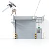 Garage Door T-Handle Replacement Lock DOITOOL Silver 14x10CM Steel-6
