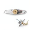 Garage Door T-Handle Replacement Lock DOITOOL Silver 14x10CM Steel-1