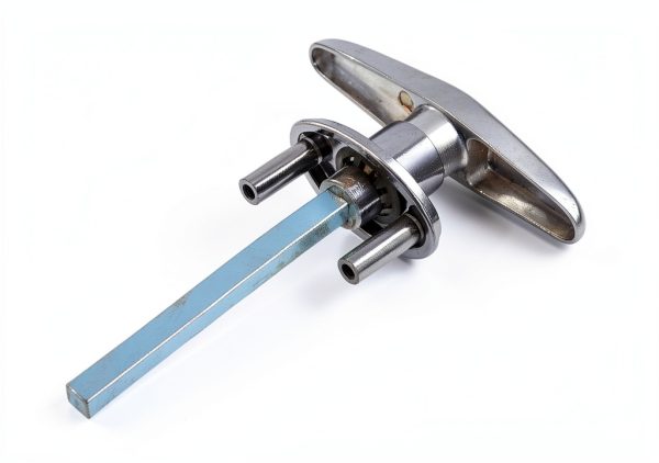 Garage Door T-Handle Replacement Lock DOITOOL Silver 14x10CM Steel-2