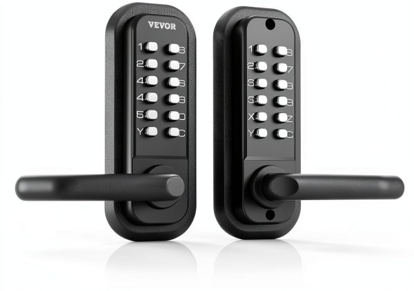 Mechanical Keyless Entry Door Lock VEVOR 14 Digit Zinc Alloy-0