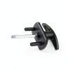 T-Handle Garage Door Lock Micro Trader Black 35mm Spigot 75mm Spindle-6