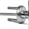 Garage Door T Handle Keyed Lock by Garage Door Stuff - Silver Zinc-0