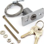 Emergency Release Lock Kit Wawory Garage Door Opener with 2 Keys-0
