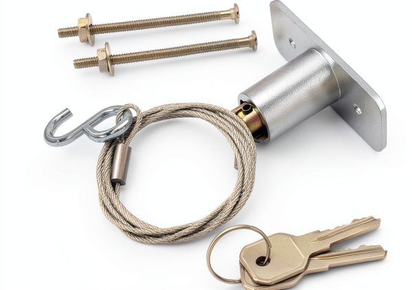 Emergency Release Lock Kit Wawory Garage Door Opener with 2 Keys-1