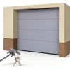 Garage Door T-Handle Replacement Lock DOITOOL Silver 14x10CM Steel-5
