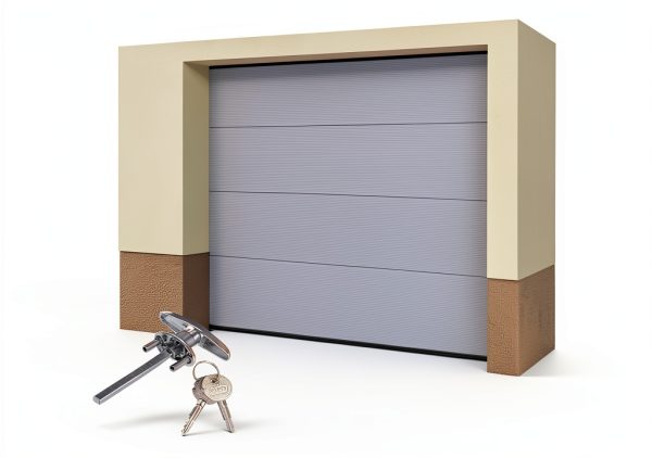Garage Door T-Handle Replacement Lock DOITOOL Silver 14x10CM Steel-5