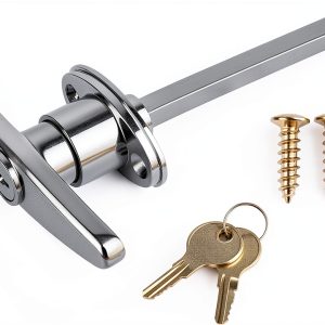 Garage Door T-Handle Lock Kit by WellMade Zinc Alloy with 2 Keys-0
