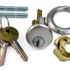 Garage Door Rim Cylinder Lock Indus Hardware 4‑Lock Set with 12 Keys-1