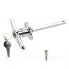 Garage Door T-Handle Lock Kit by WellMade Zinc Alloy with 2 Keys-5