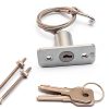 Emergency Release Lock Kit Wawory Garage Door Opener with 2 Keys-4