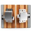 Garage Door Side Lock Inside Deadlock for Most Garage Door Galvanized Steel -1pack, Silver-4